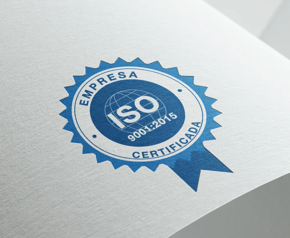 Selo de empresa certificada ISO 9001:2015